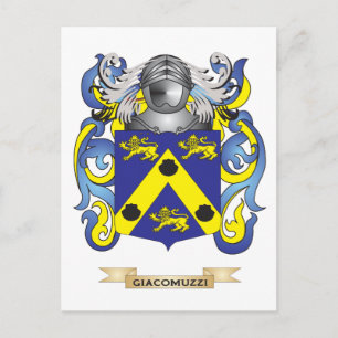 Giacomuzzi Coat of Arms (Family Crest) Postcard