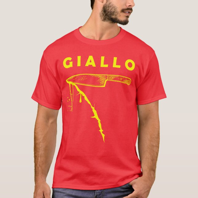 Giallo Italian Moviehriller Slasher Horror Suspens T-Shirt (Front)