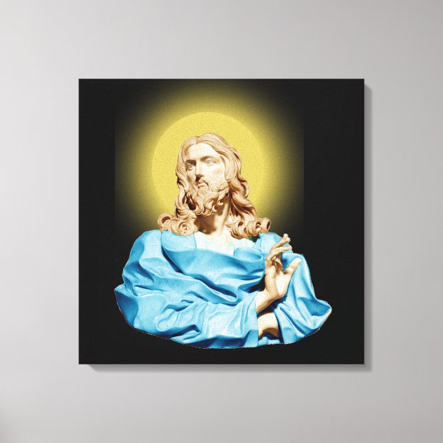 Gian Lorenzo Bernini Bust of Christ 1679  Canvas Print (Front)