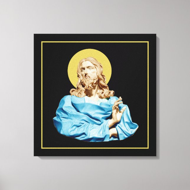 Gian Lorenzo Bernini Bust of Christ 1679  Canvas Print (Front)