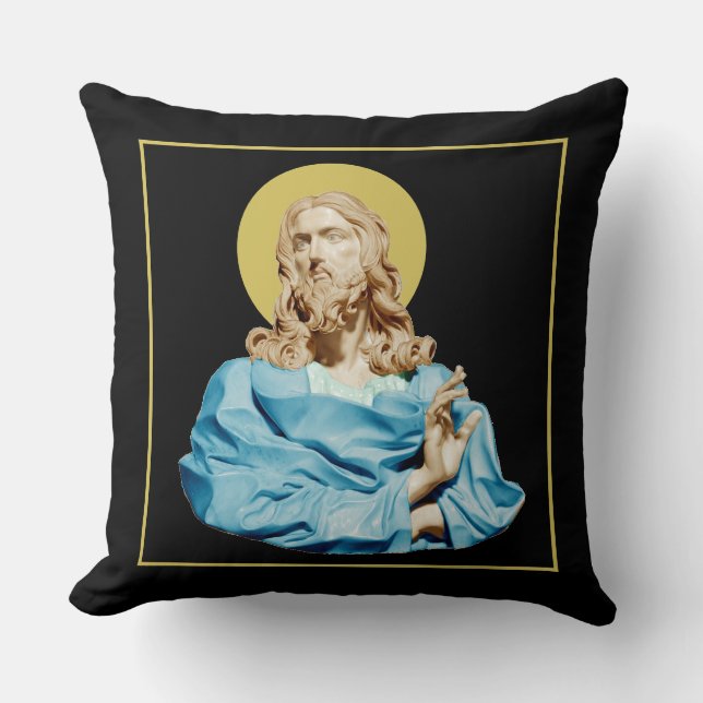 Gian Lorenzo Bernini Bust of Christ 1679  Cushion (Front)