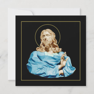 Gian Lorenzo Bernini Bust of Christ 1679  Holiday Card