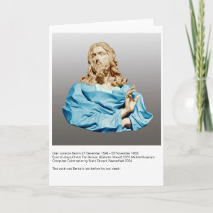 Gian Lorenzo Bernini Bust of Christ 1679 Note Card