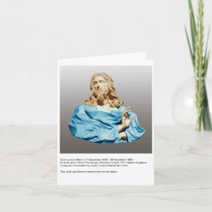 Gian Lorenzo Bernini Bust of Christ 1679  Note Card