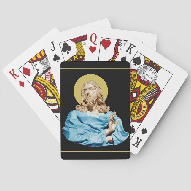 Gian Lorenzo Bernini Bust of Christ 1679  Playing Cards (Back)
