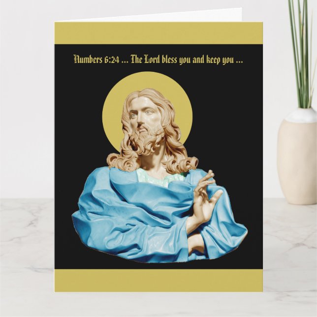 Gian Lorenzo Bernini Bust of Christ 1679 Thank You Card (Front)