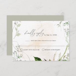 GIANNA Bohemian Etherial Greenery RSVP Postcard