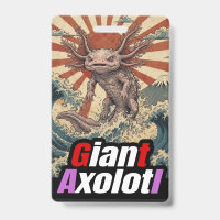Giant Axolotl Japanese Wave Ukiyo e