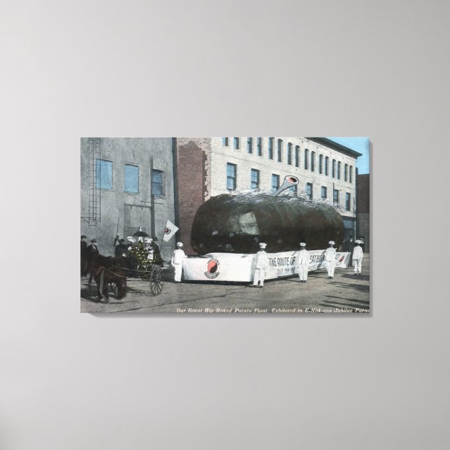 Giant Baked Potatoe Float Scene Canvas Print (Front)