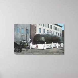 Giant Baked Potatoe Float Scene Canvas Print