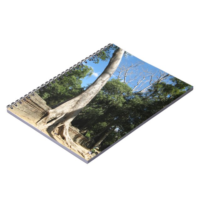 Giant Banyan Tree ... Ta Prohm Temple, Cambodia Notebook (Left Side)