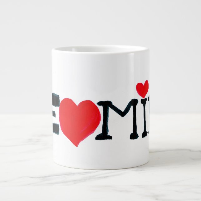 Giant BE MINE Valentine Mug (Front)