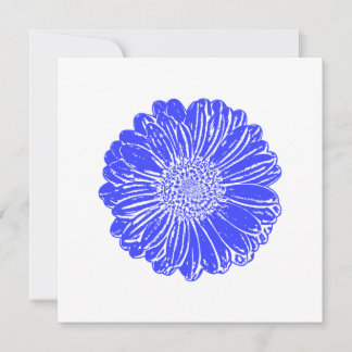 Giant Blue Gerbera Daisy