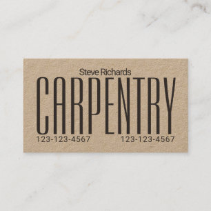 Giant bold stand out business card