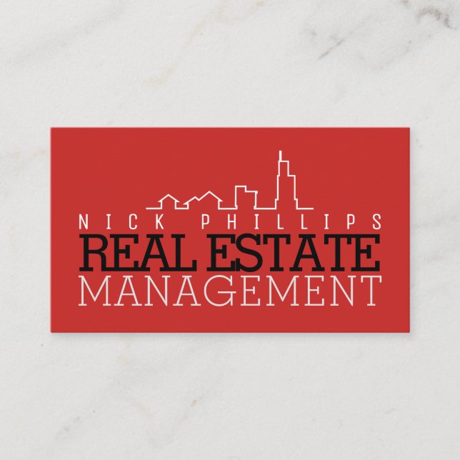 Giant bold stand out style business card (Front)