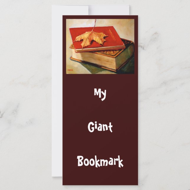 GIANT BOOKMARK: ART: BOOKS: LEAF (Front)