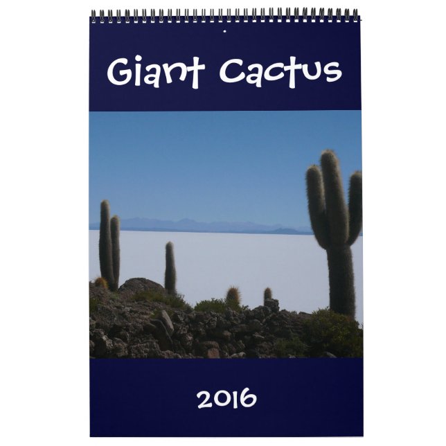 giant cacti 2016 calendar (Cover)