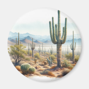 Giant Cacti of Saguaro National Park Magnet