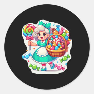 Giant Candy Land Game Crew Candy Land Costumes Adu Classic Round Sticker