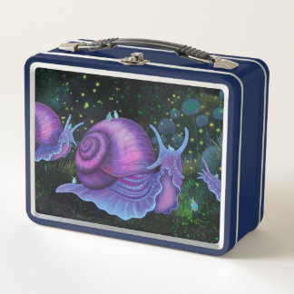 Giant Carniverous Snails / Forest Wētā Metal Lunch Box