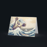 Giant Cat Wave – The Great Wave off Kanagawa       Card<br><div class="desc">Giant Cat Wave – The Great Wave off Kanagawa

 

 

cat wave funny surreal, 

kanagawa japan parody art, 

meme giant creature vintage, 

ocean storm boat retro, 

humour kitten furry tsunami, 

paws splash traditional sea, 

scary adorable illustration print, 

classic iconic monster, 

painting creative digital design, 

popculture fur fantasy cat , </div>
