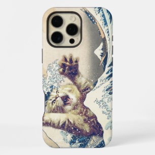 Giant Cat Wave – The Great Wave off Kanagawa iPhone 16 Pro Max Case
