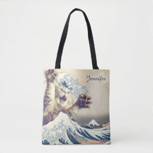 Giant Cat Wave – The Great Wave off Kanagawa       Tote Bag