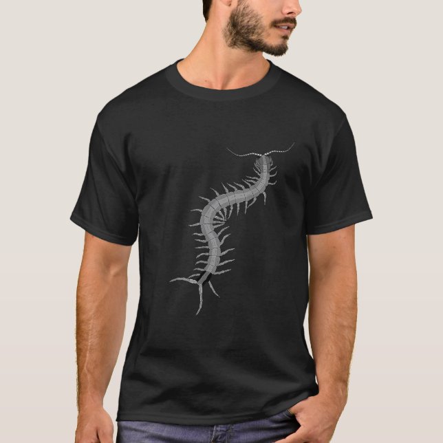 Giant Centipede Bug Hunter T-Shirt (Front)