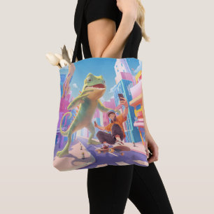 Giant Chameleon – City Illustration Tote Bag