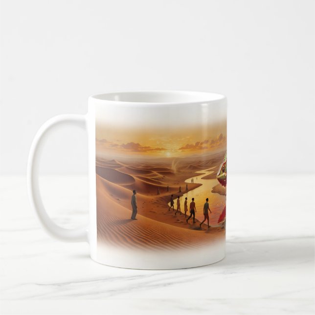 Giant Chameleon Desert River of Change Mug (Left)
