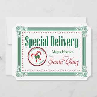 Giant Christmas Special Delivery Custom Gift Tag