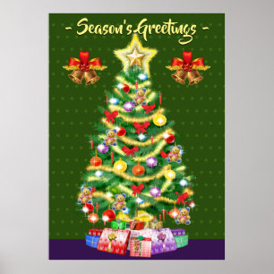 Giant Christmas Tree poster christmas greens