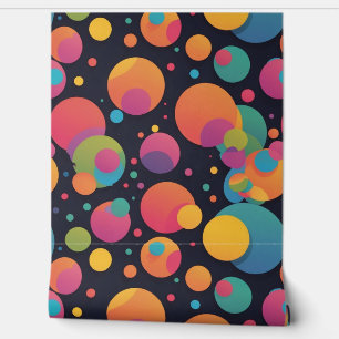 Giant colourful dots wallpaper