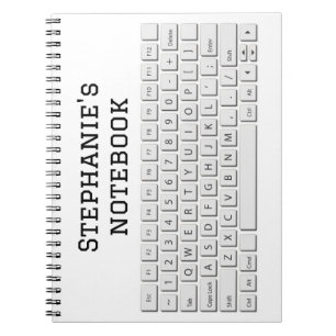 Giant computer keyboard QWERTY letters novelty Notebook