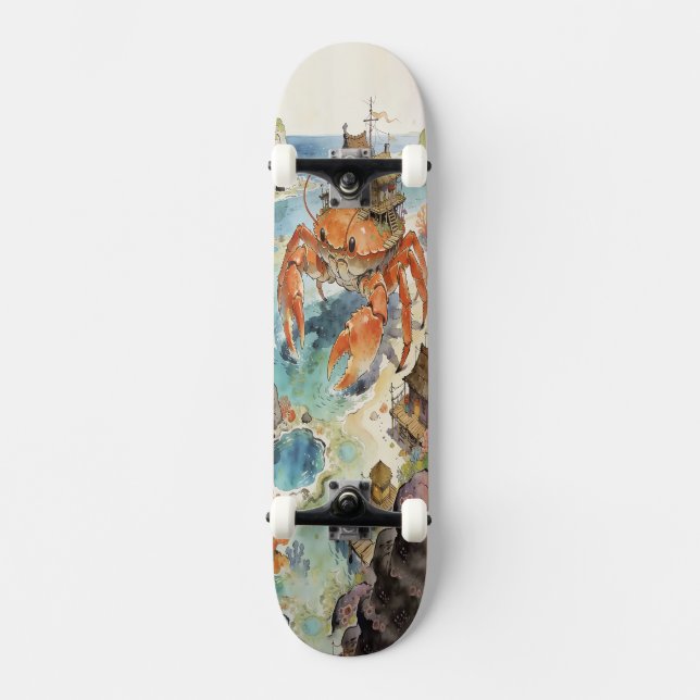 Giant Crab Island Village Skateboard (Front)