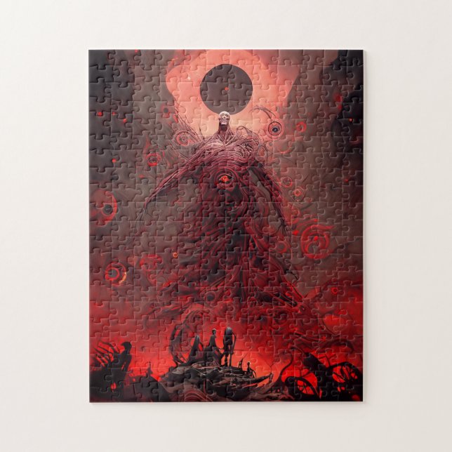 Giant Demon Creature Dark Fantasy Horror Jigsaw Puzzle (Vertical)