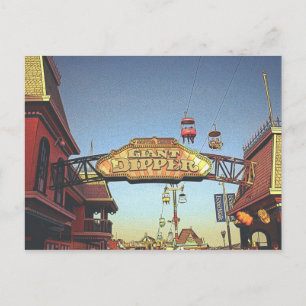 Giant Dipper Sign Postcard