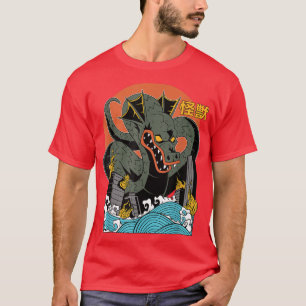 Giant Dragon Sunset Japanese T-Shirt