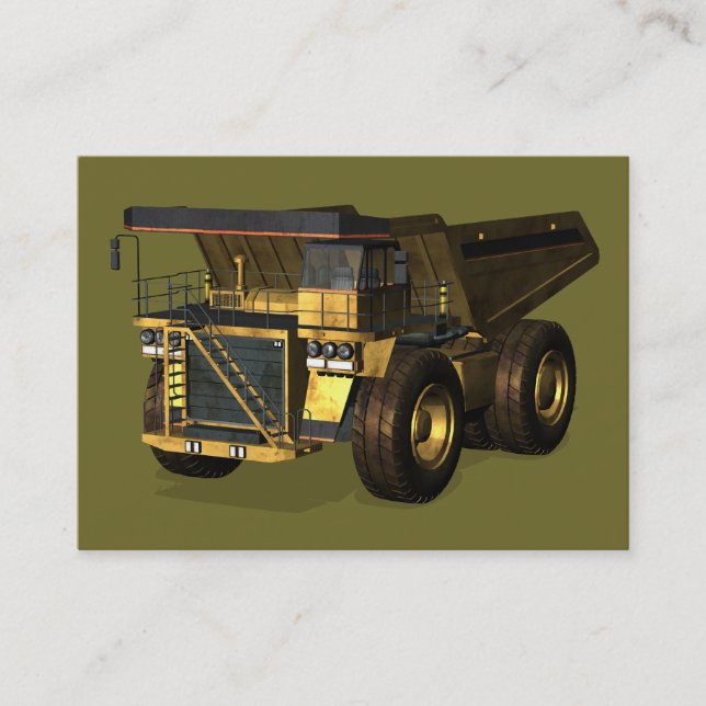 Giant Dump Truck Business Card (Front)