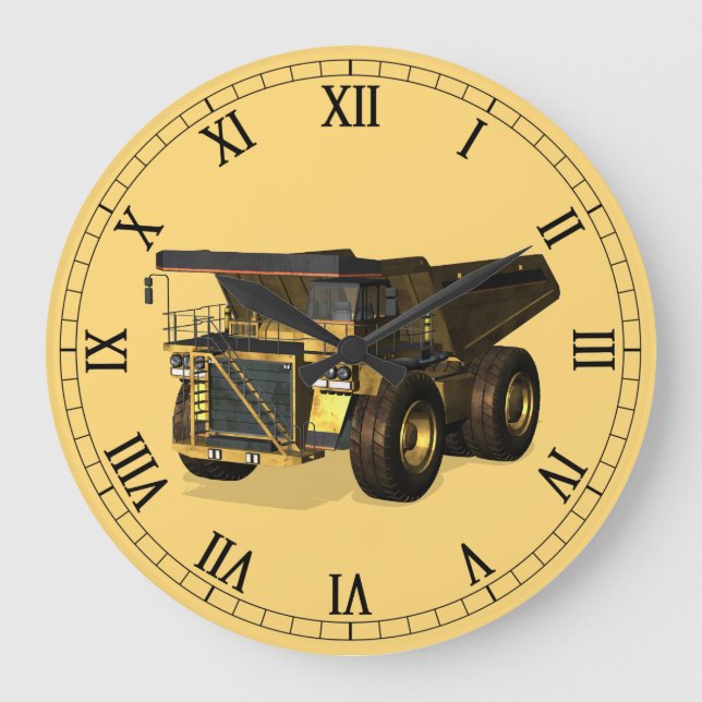 Giant Dump Truck Large Clock (Front)