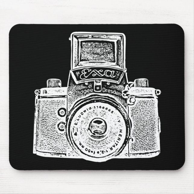 Giant East German Camera - Negative Effect Mouse Mat (Front)
