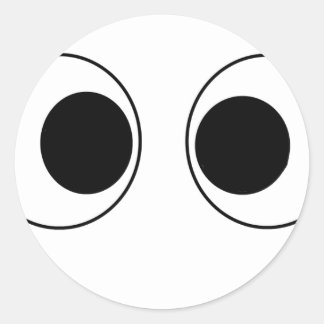 Giant Eyes Classic Round Sticker