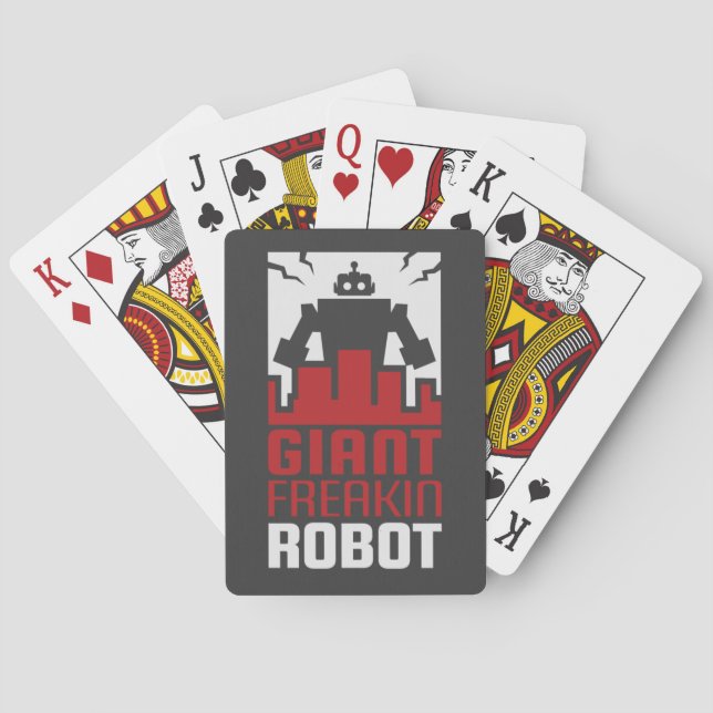 Giant Freakin Robot Playing Cards (Back)