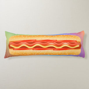 Giant Funny Hot Dog Pillow