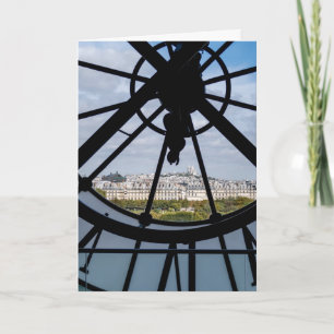 Giant glass clock at the Musée d'Orsay - Paris Card
