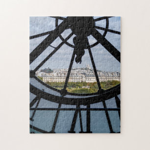 Giant glass clock at the Musée d'Orsay - Paris Jigsaw Puzzle