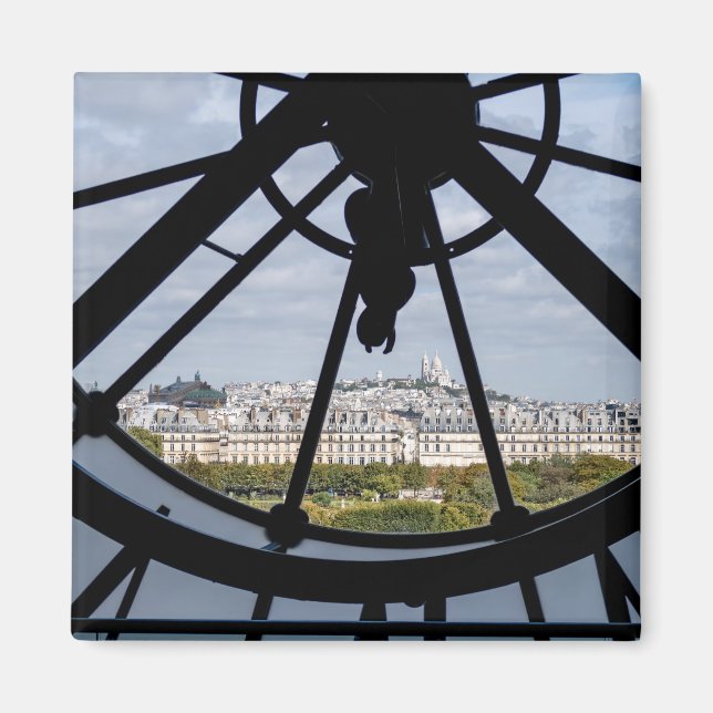 Giant glass clock at the Musée d'Orsay - Paris Magnet (Front)