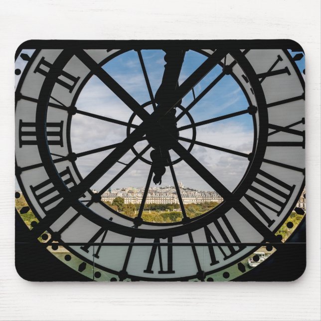 Giant glass clock at the Musée d'Orsay - Paris Mouse Mat (Front)