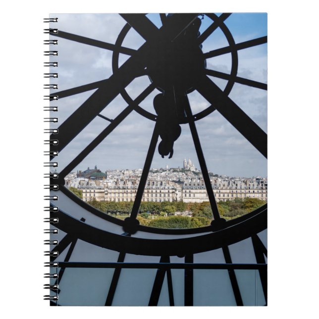 Giant glass clock at the Musée d'Orsay - Paris Notebook (Front)
