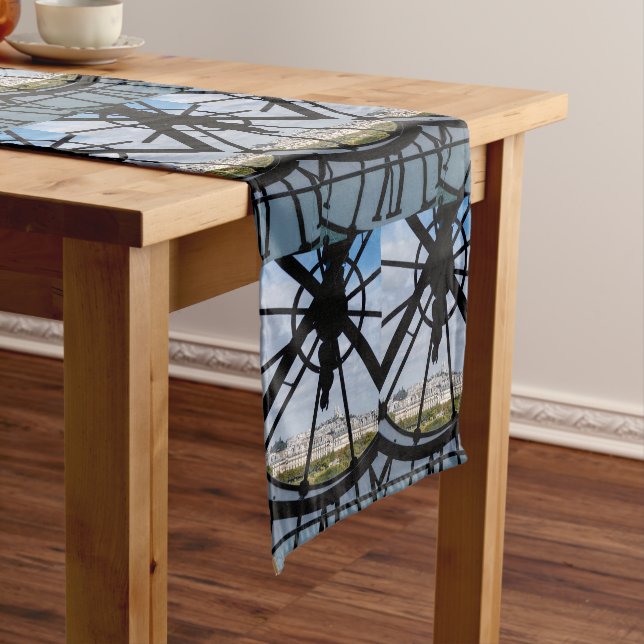 Giant glass clock at the Musée d'Orsay - Paris Short Table Runner (In Situ)